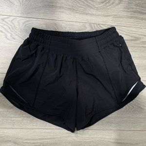 Lululemon black shorts size 6 tall